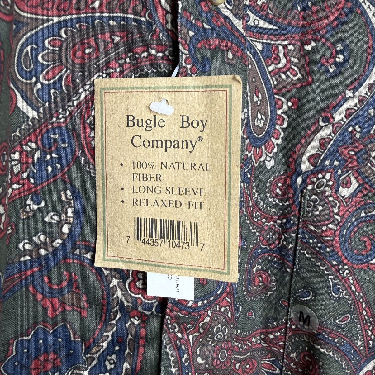 Vintage Vintage 90s Bugle Boy Button Down Paisley Shirt Medium Size US M / EU 48-50 / 2 - 3 Thumbnail
