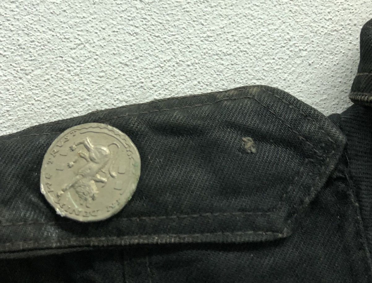 Other Vintage Parasuco Black Denim Moto Jacket - Made in Canada M Size M / US 6-8 / IT 42-44 - 16 Thumbnail
