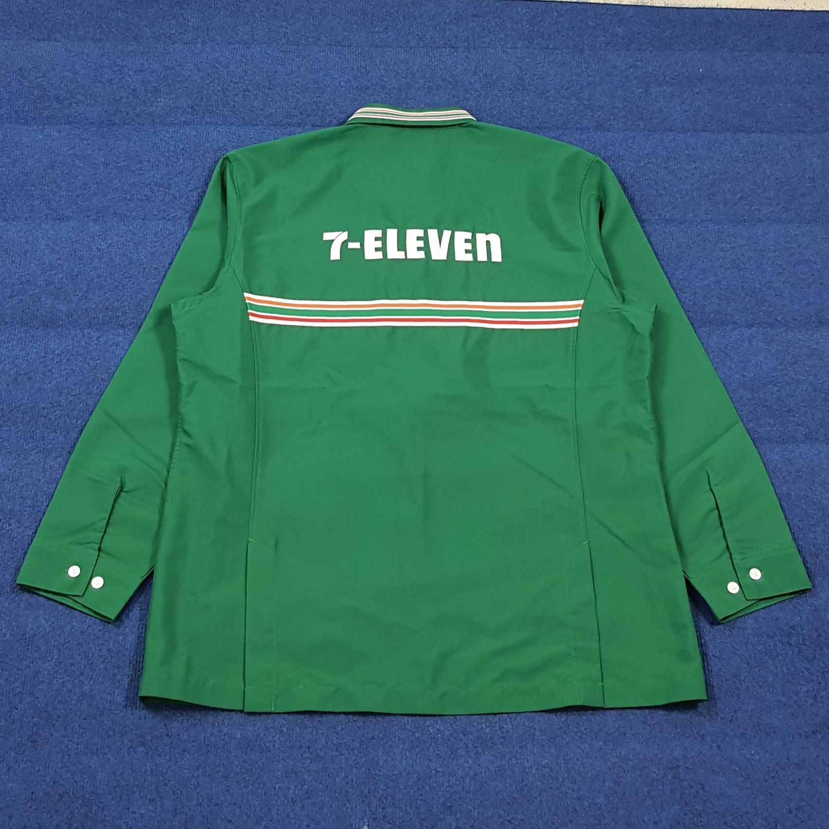 Japanese Brand VINTAGE Japanese 7-Eleven Employee Uniform Work Jacket E1A21 Size US L / EU 52-54 / 3 - 1 Thumbnail