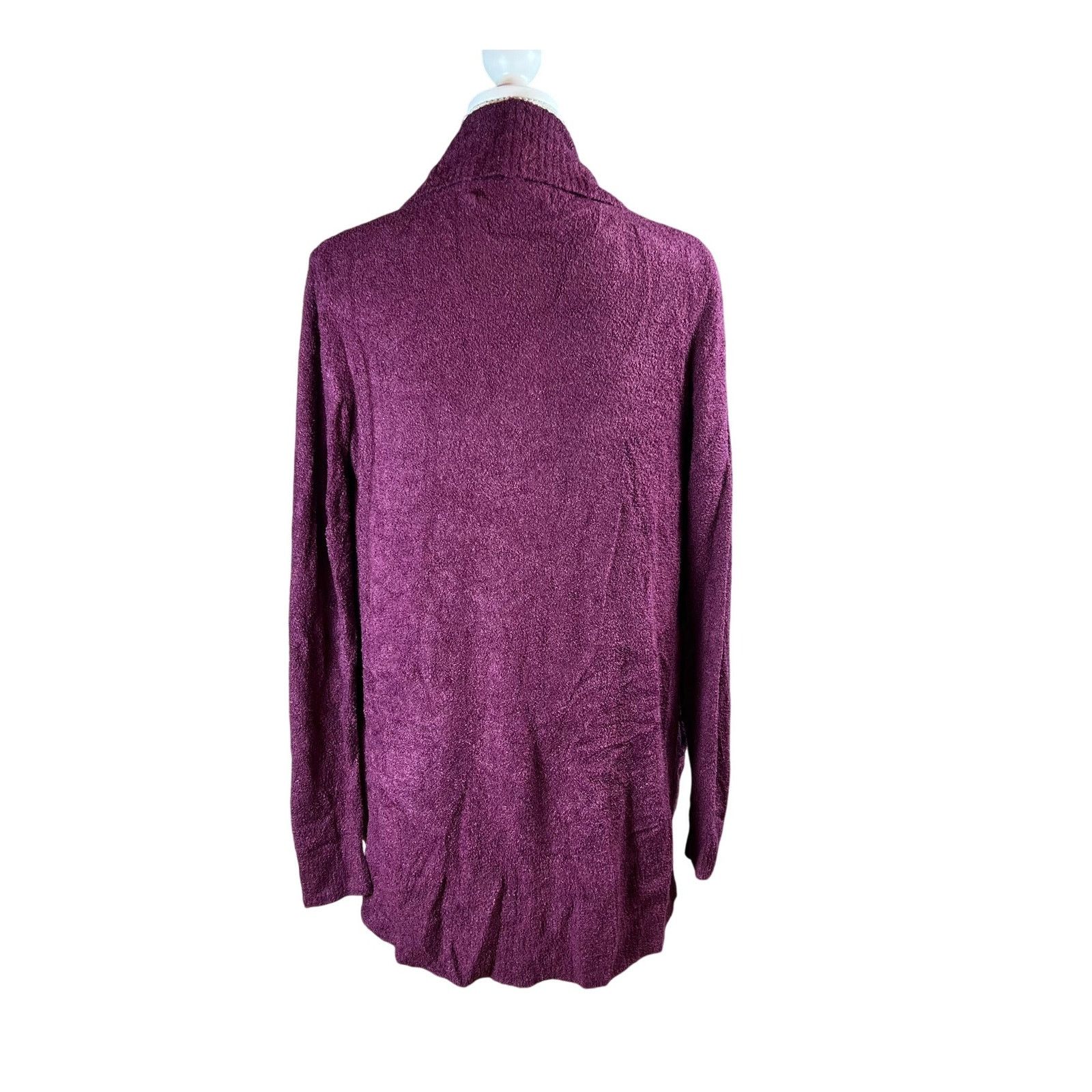 Other Barefoot Dreams CozyChicLite Burgundy Maroon Cardigan XS/S Size S / US 4 / IT 40 - 2 Thumbnail