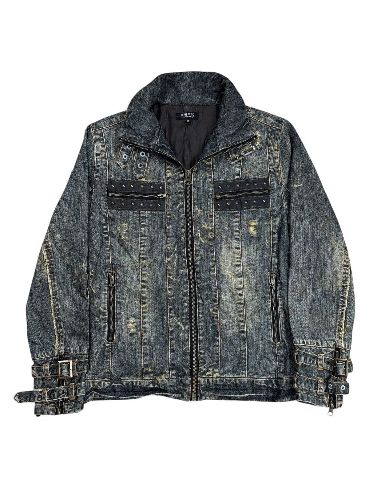 Ekam 2000s In The Attic - Bondage Rider Denim Jacket Size US M / EU 48-50 / 2 - 2 Thumbnail