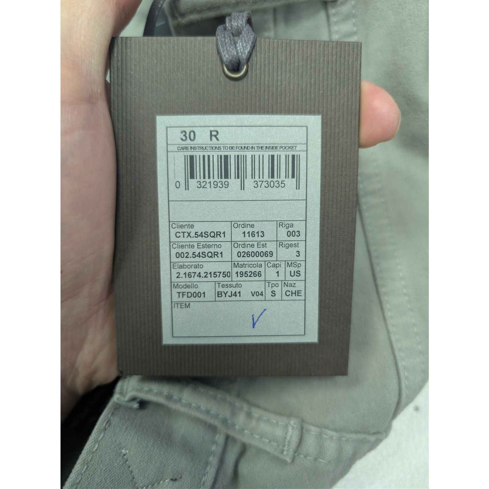 Tom Ford o1rshd1 Slim Fit Denim Jeans in Grey Size US 30 / EU 46 - 22 Thumbnail