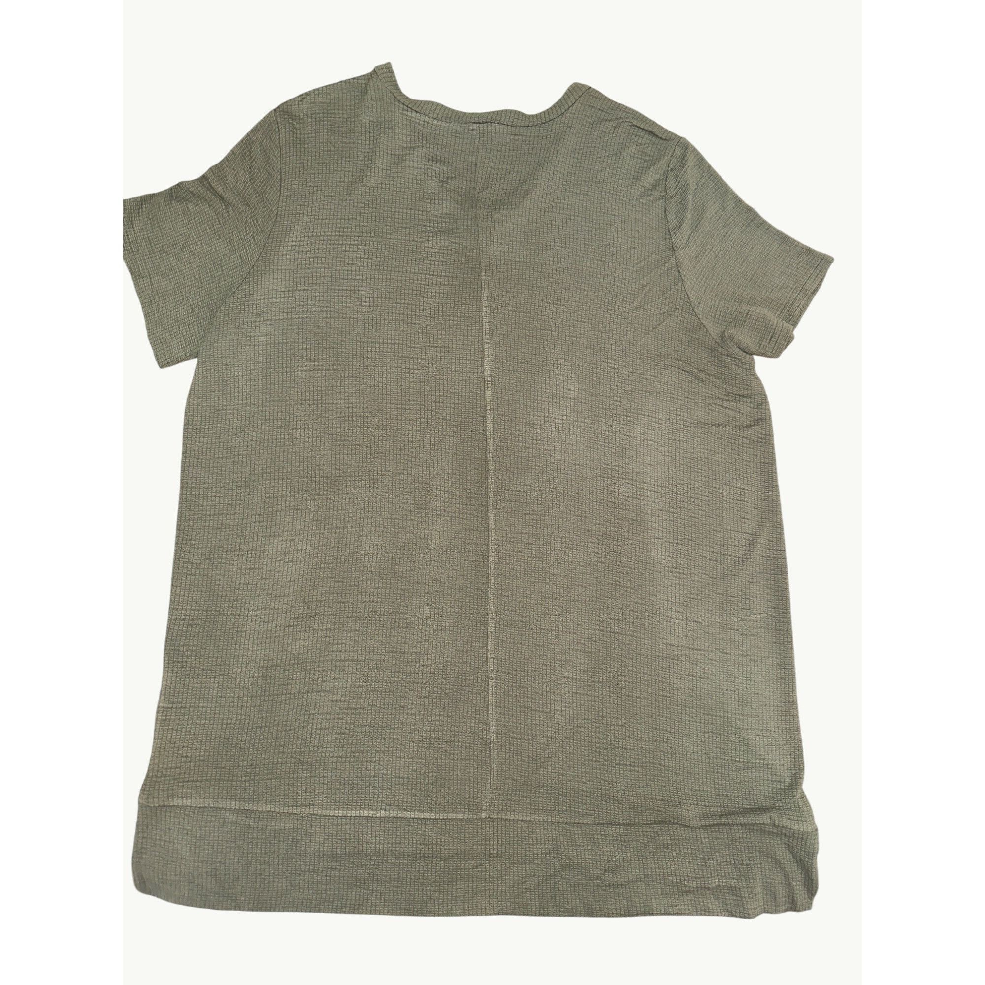 Other Adrianna Papell XL Olive Waffle Knit V Neck Short Sleeve Tee Size US XL / EU 56 / 4 - 3 Thumbnail