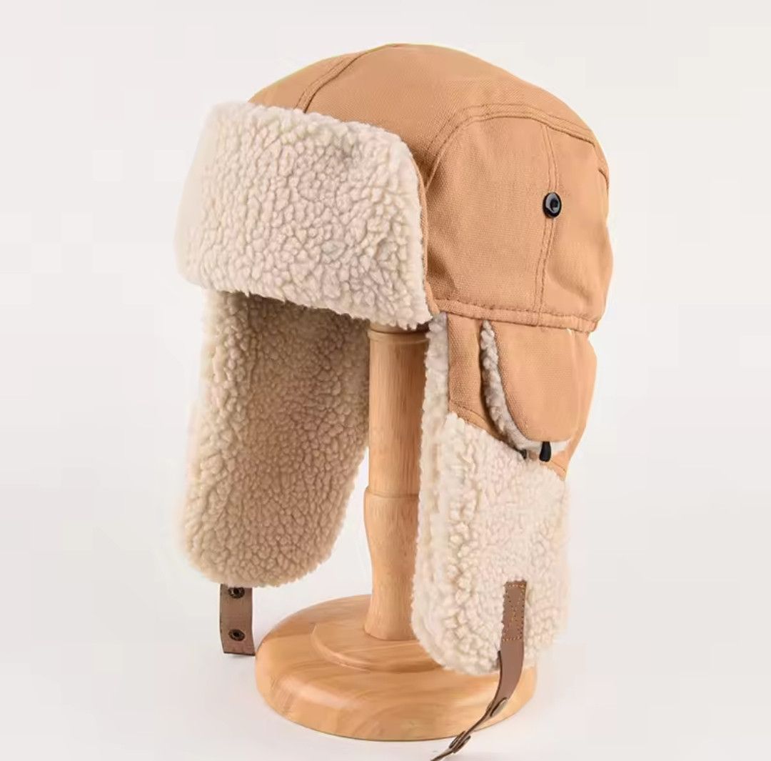 Japanese Brand × Vintage Winter Thickened Eye Protection Canvas Hat Size ONE SIZE - 3 Thumbnail