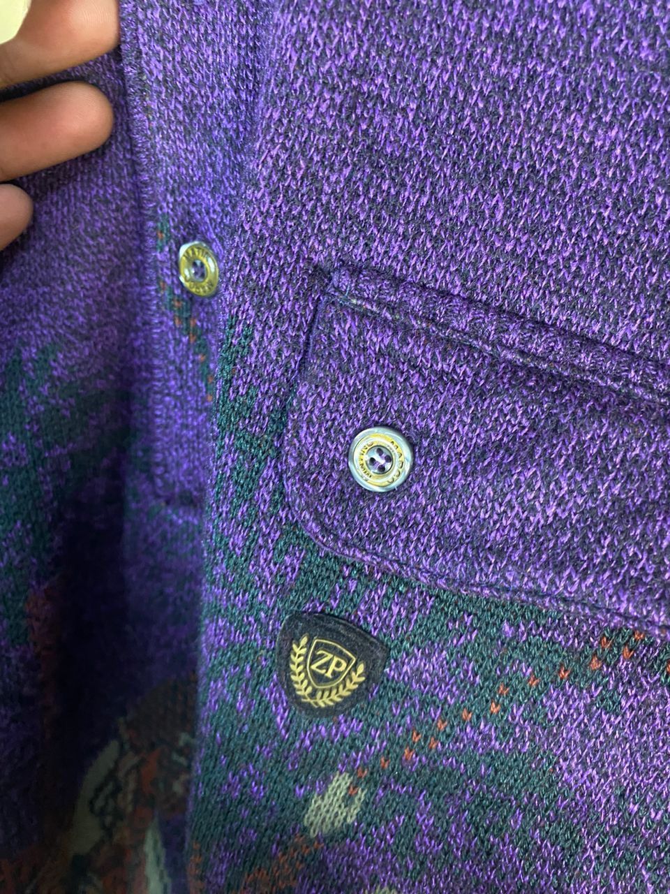 Designer × Japanese Brand × Vintage Vintage Marco malino fullprint wool sweatshirt Size US M / EU 48-50 / 2 - 6 Thumbnail