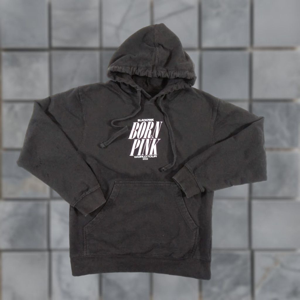 Born VINTAGE Black Pink Hoodie Adult Small Kpop Born Pink Concert Sweater Unisex Pullover All Seasons Size US S / EU 44-46 / 1 - 1 Thumbnail