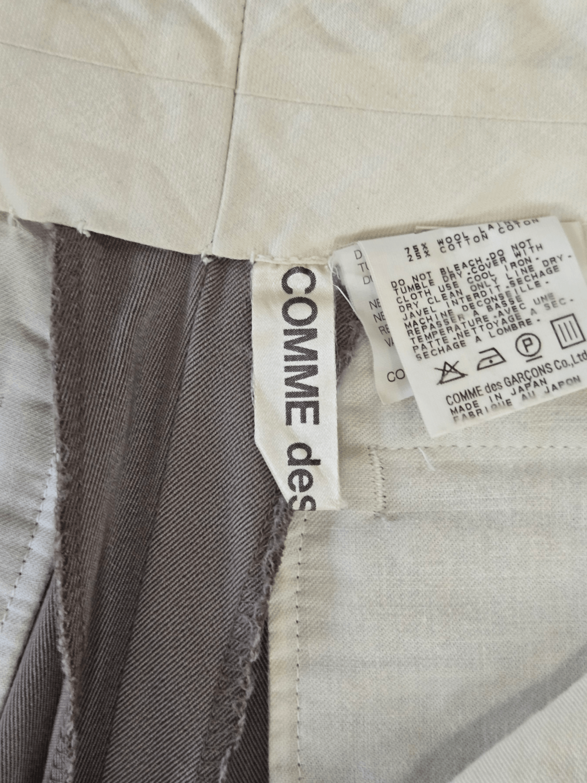 Comme des Garcons Comme des Garcons Wool Gabardine Beige Trousers Size US 30 / EU 46 - 5 Thumbnail