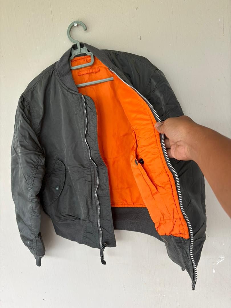 Alpha Industries Vintage 90’s Alpha Industries MA-1 Bomber Jacket Big Logo Size US M / EU 48-50 / 2 - 5 Thumbnail