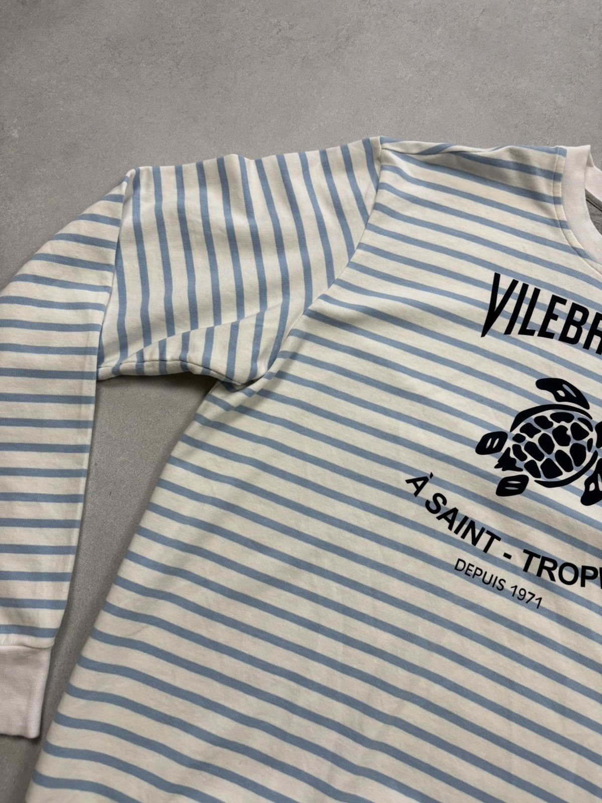 Vilebrequin Vilebrequin Striped Logo Turtle Sweatshirt Saint-Tropez Rare Size US L / EU 52-54 / 3 - 3 Thumbnail