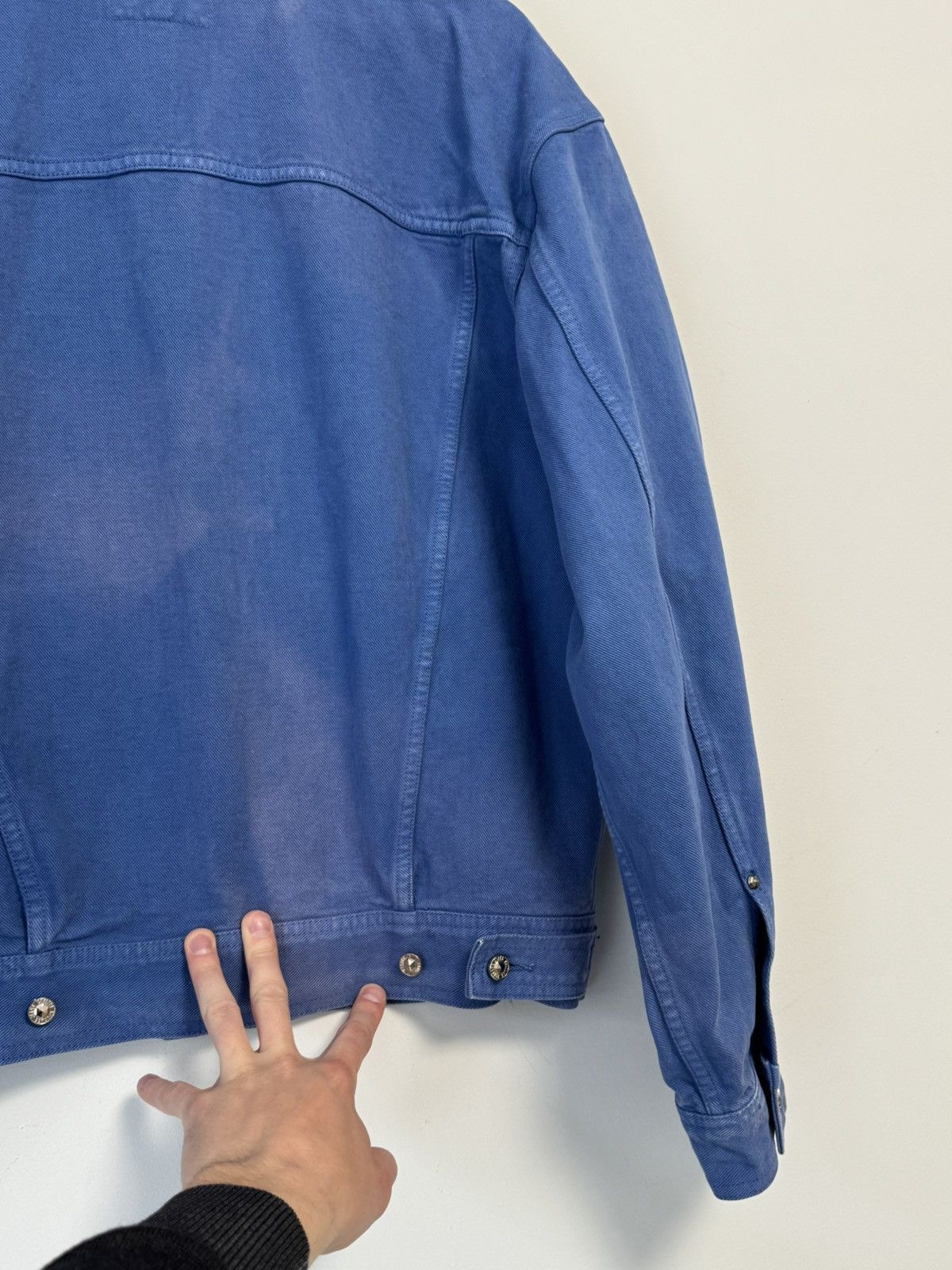 Versace Versace Vintage Blue Denim Jacket — Luxury Streetwear Size US M / EU 48-50 / 2 - 19 Thumbnail
