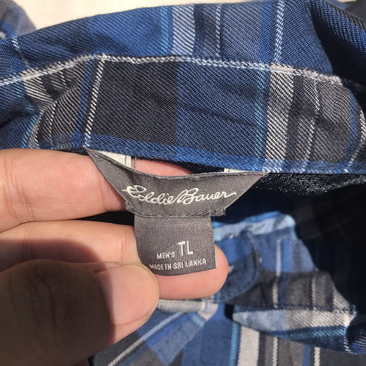 Eddie Bauer × Flannel × Hysteric Glamour Eddie Bauer Flannel 2 chest Pocket Long Sleeves Shirt blue Size US XL / EU 56 / 4 - 5 Thumbnail
