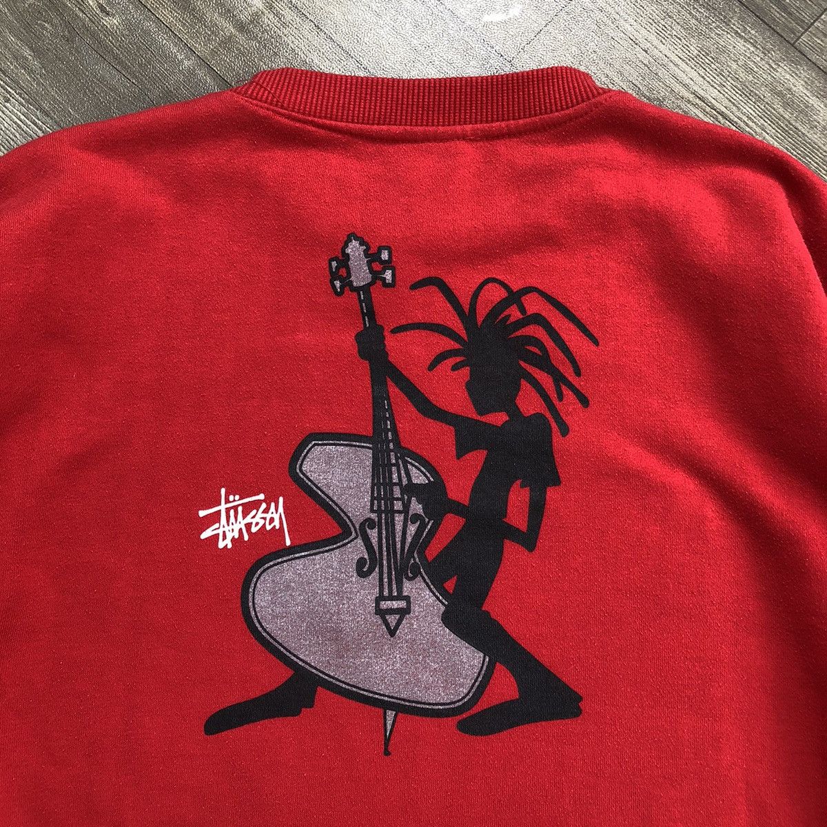Stussy Res 1980s Stussy USA Rastaman Red Sweatshirt Size US L / EU 52-54 / 3 - 3 Thumbnail
