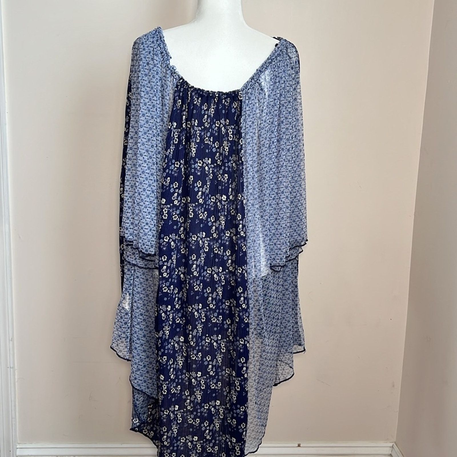 Free People Free People Because I Love You Floral High-Low Top Size XL / US 12-14 / IT 48-50 - 5 Thumbnail