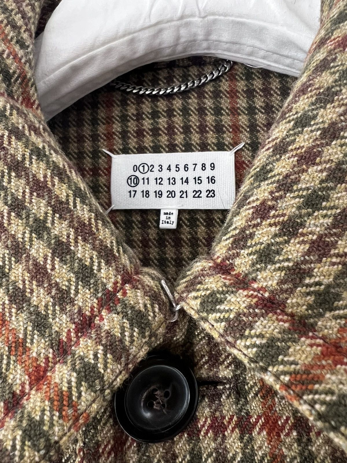 Maison Margiela $4.5k+ FW22 Lines 1 & 10 checked greatcoat, IT50 (oversized) Size US M / EU 48-50 / 2 - 4 Thumbnail