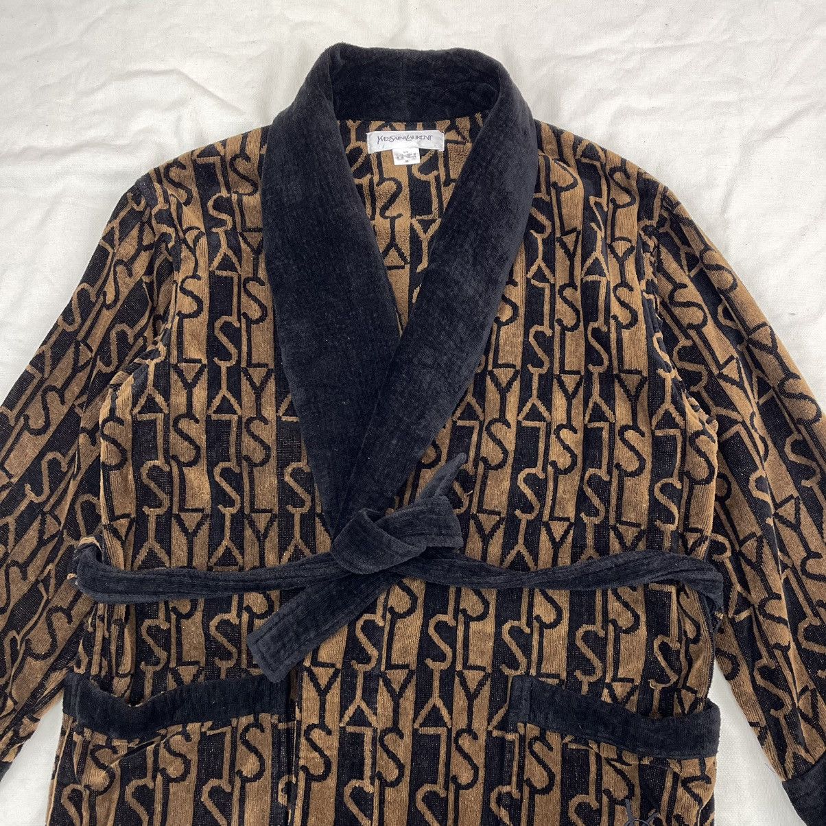 Yves Saint Laurent YSL Cotton Bathrobe #1876/09 Size US M / EU 48-50 / 2 - 2 Thumbnail