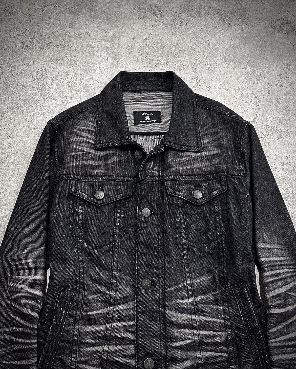 Roen Roen x Semantic Design Black Washed Denim Jacket Size US M / EU 48-50 / 2 - 2 Thumbnail