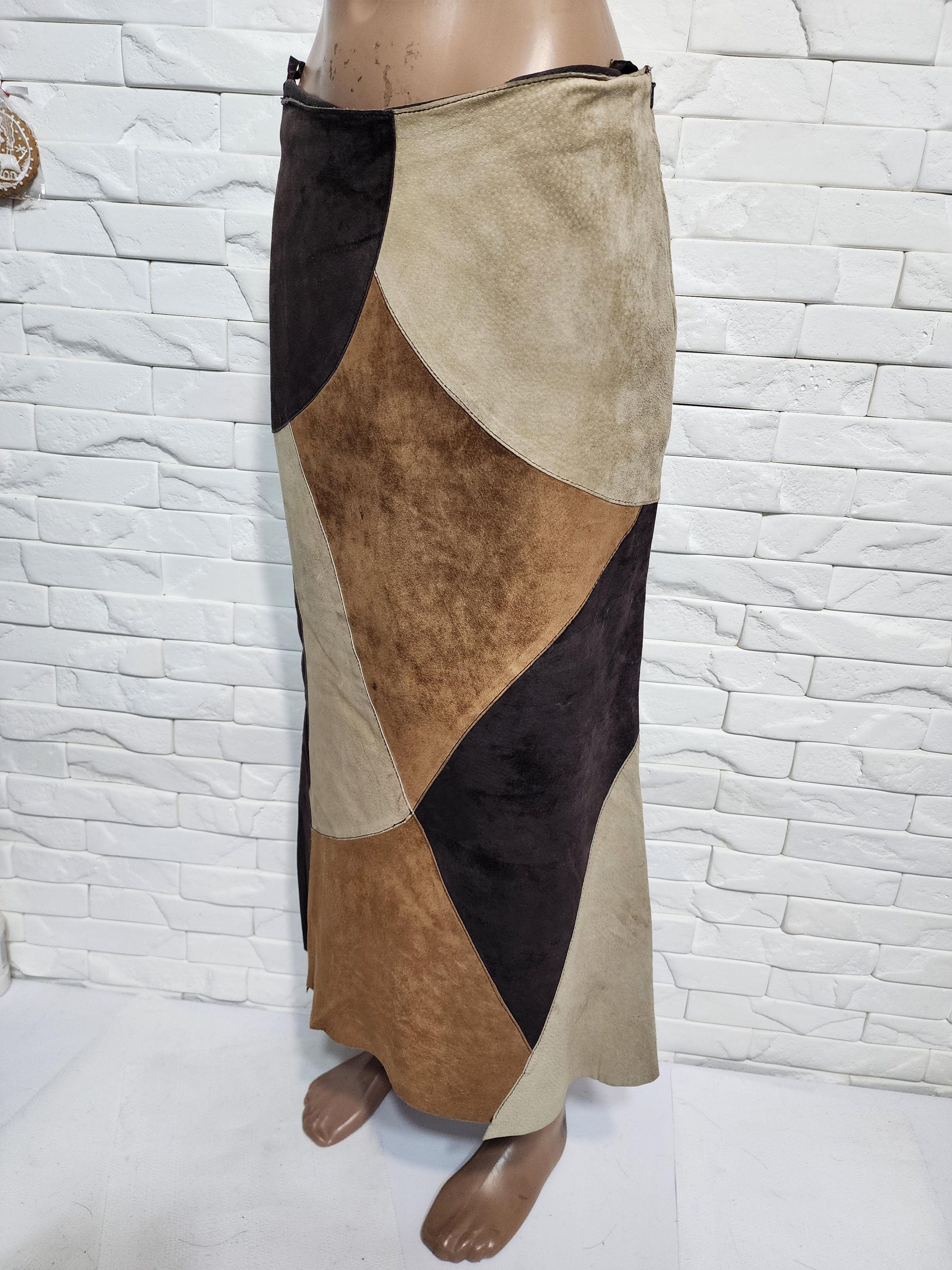 Other Brown Suede Leather Skirt: 30" Waist Size 30" / US 8 / IT 44 - 4 Thumbnail