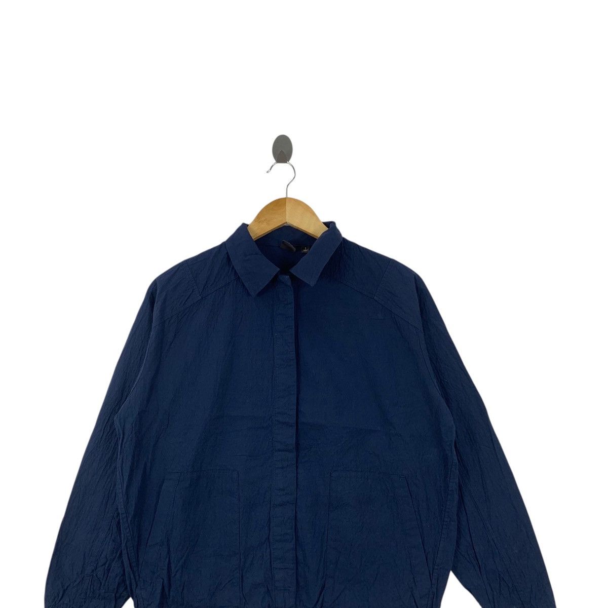 Uniqlo UNIQLO x HANA TAJIMA Collection Pure Indigo Cotton Blouse Size S / US 4 / IT 40 - 2 Thumbnail