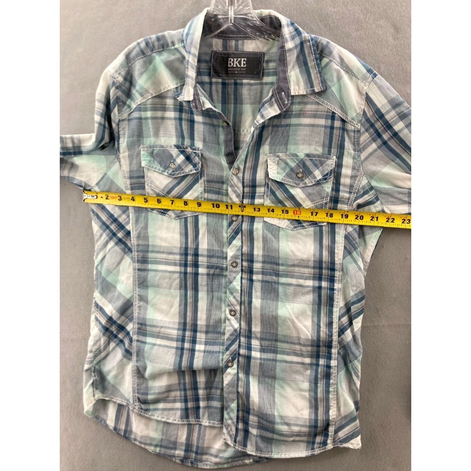 Vintage BKE Shirt Mens Medium Plaid Long Sleeve Athletic Fit Button Up Western Size US M / EU 48-50 / 2 - 3 Thumbnail