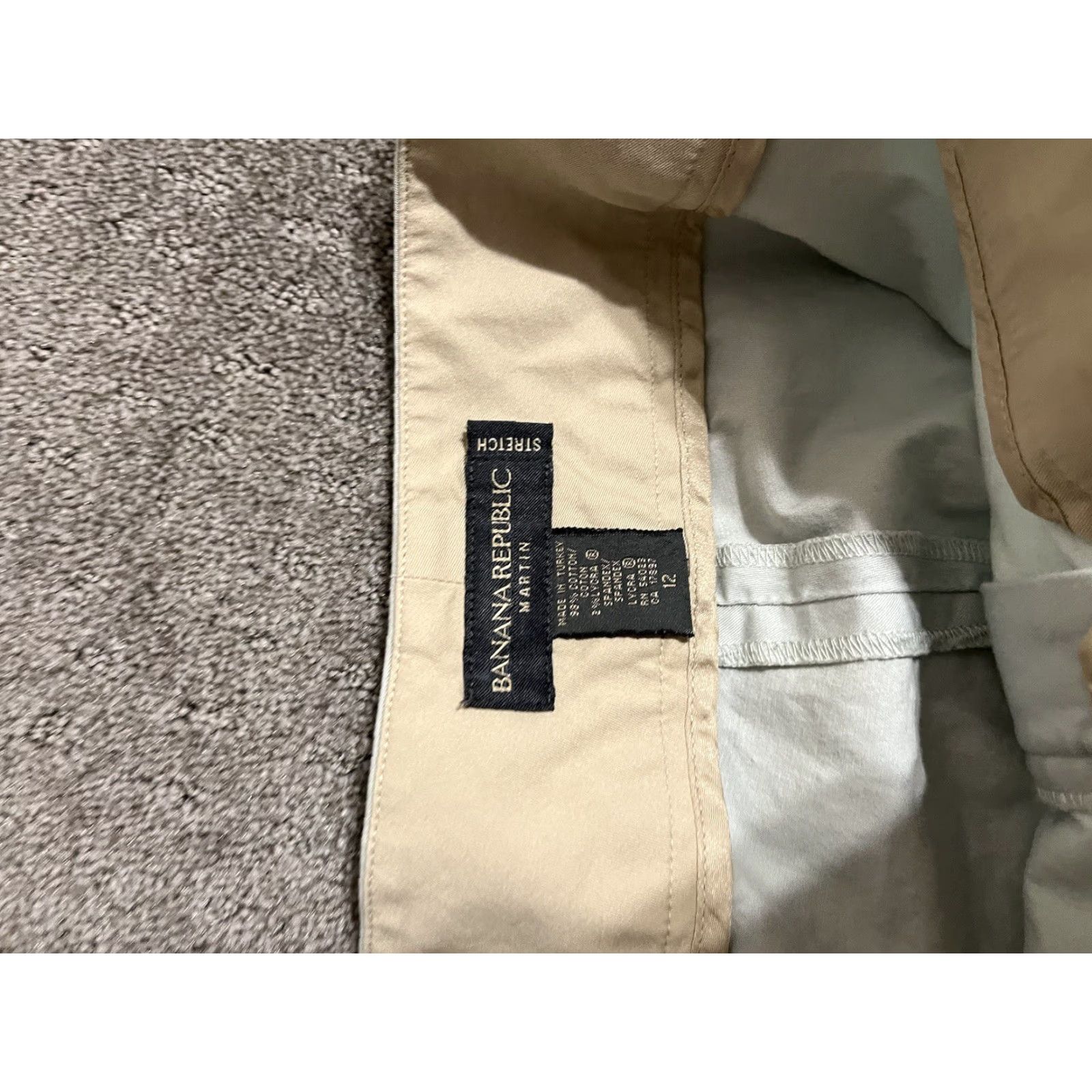 Banana Republic Banana Republic Martin-Fit Pants Women 12 Dress Pants Adult Regular Cropped Blue Cotton Blend Solid Womens Size 34" / US 12 / IT 48 - 5 Thumbnail