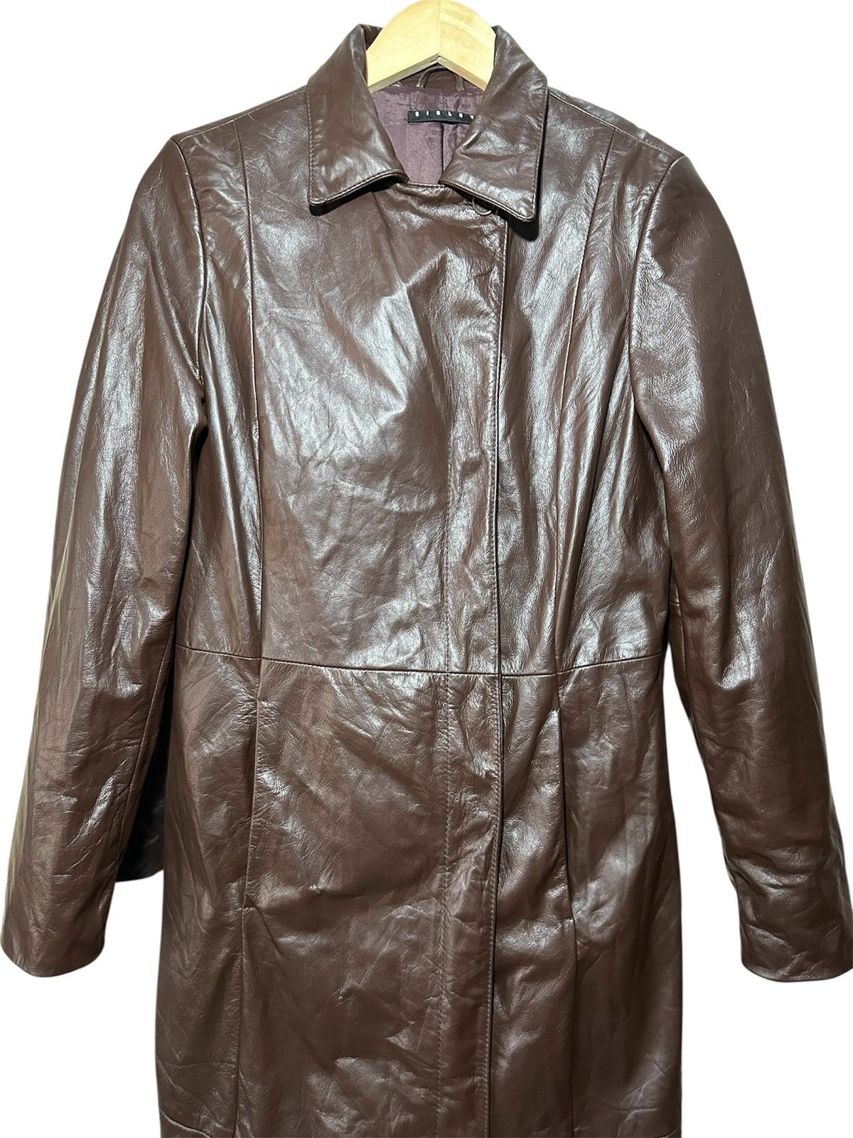 Sisley Sisley Genuine Leather Long Coat Size US S / EU 44-46 / 1 - 2 Thumbnail