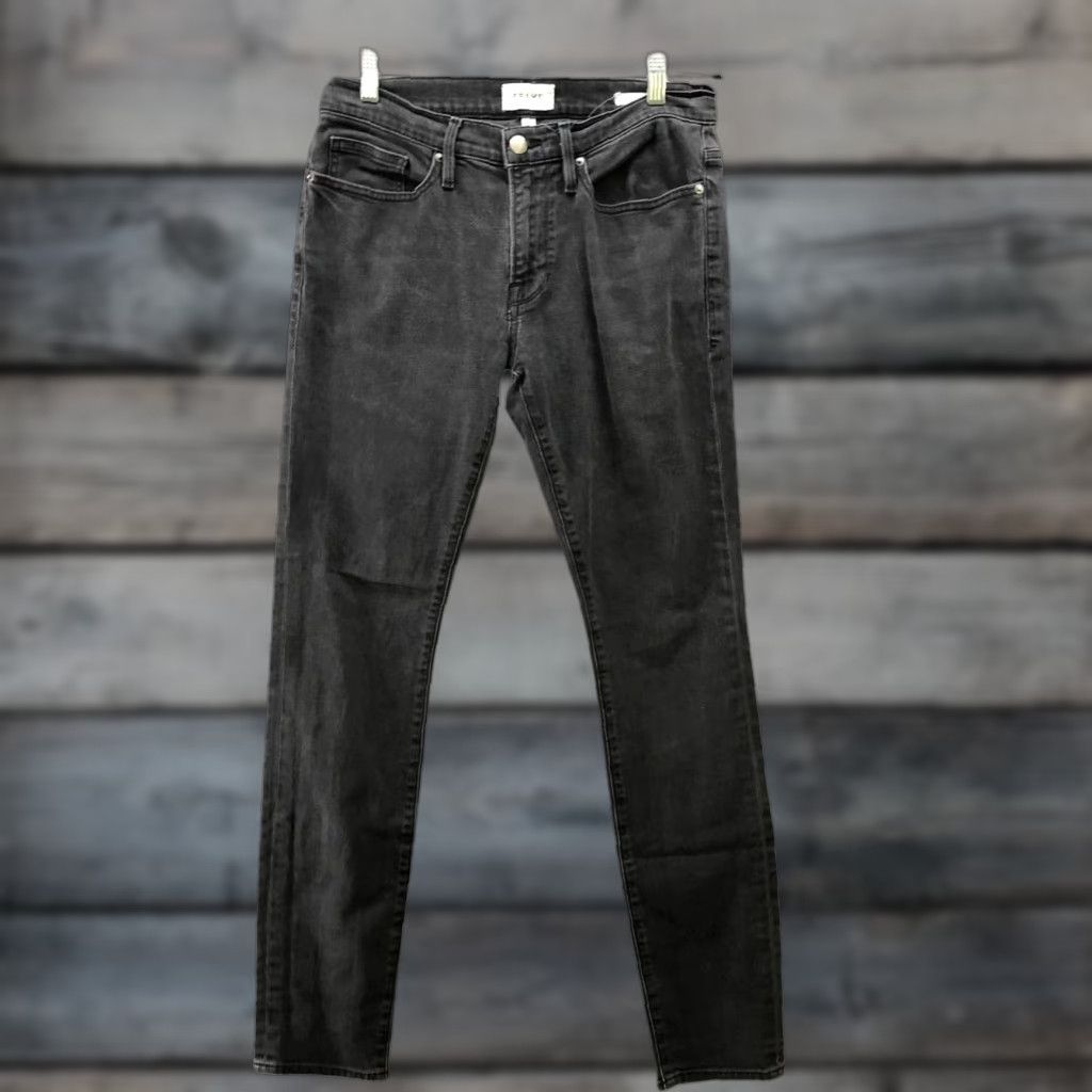 Frame FRAME L'Homme Skinny Jeans Mens 31x32 Denim Gray Stretch 5-Pocket 31 Inseam Slim Dark Cotton Blend Vintage No Size US 31 - 1 Thumbnail