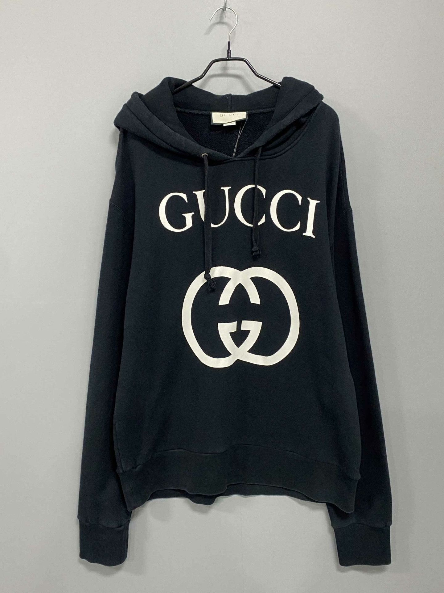 Gucci Gucci Retro Printed Black Hoodie l Men Size US L / EU 52-54 / 3 - 1 Thumbnail