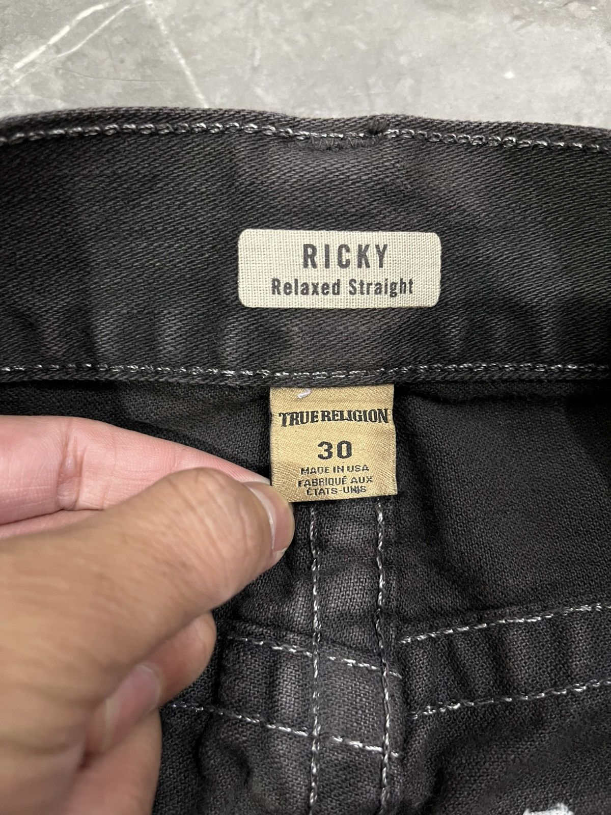 True Religion TRUE RELIGION FULL BALCK JEANS Size US 31 - 6 Thumbnail
