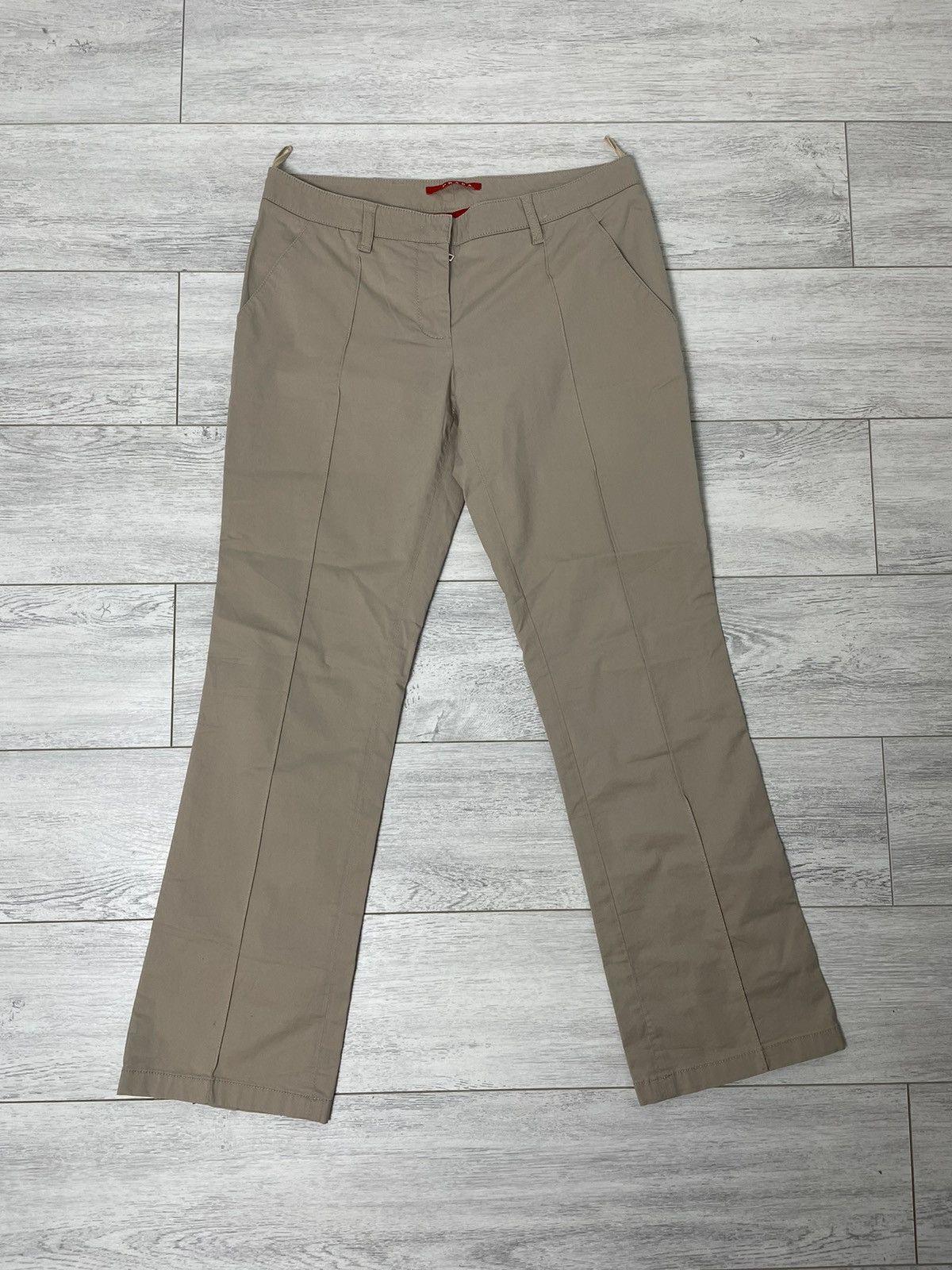 Prada Prada casual Trousers Beige Size 27" / US 4 / IT 40 - 1 Thumbnail
