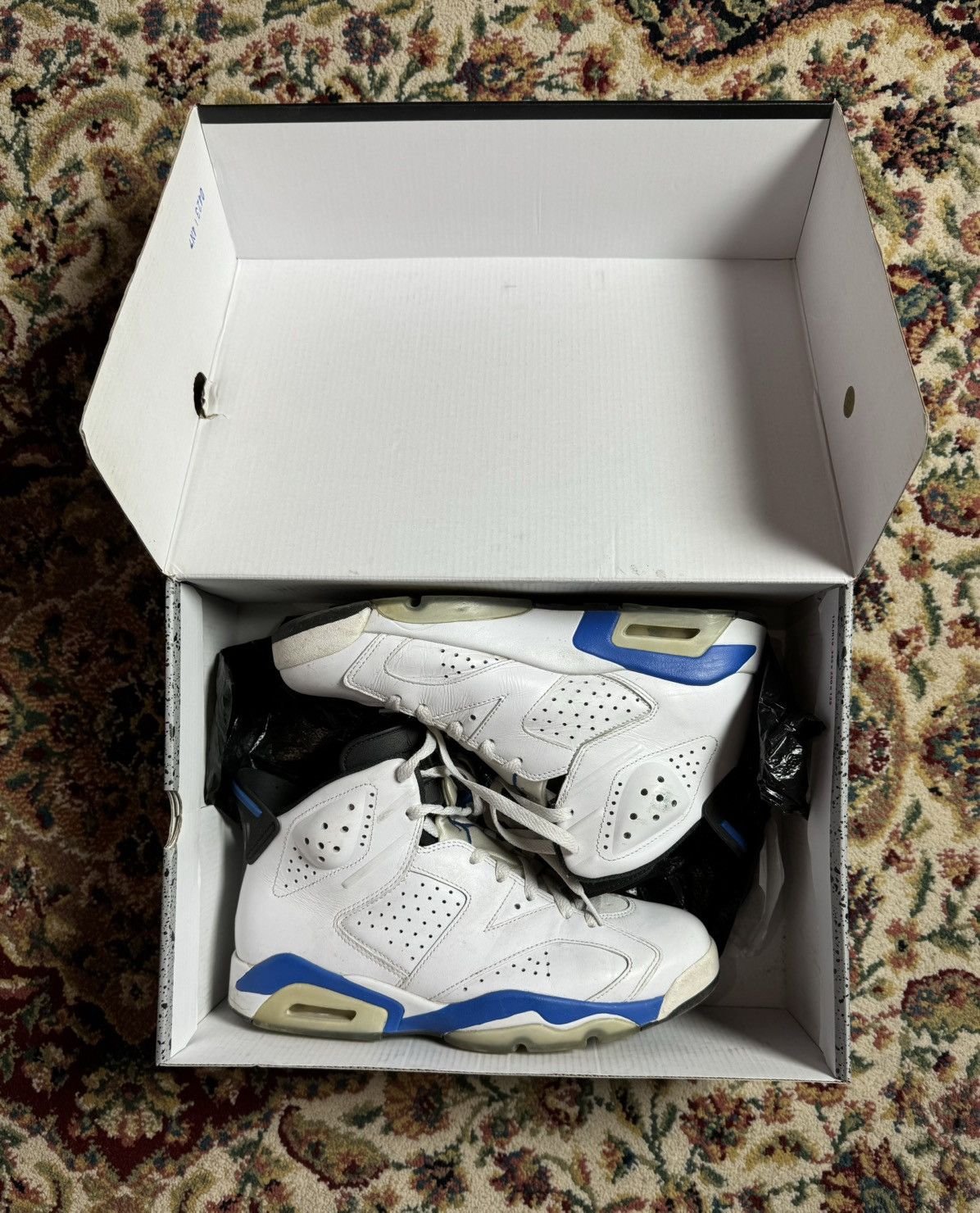 Jordan Brand 2014 Air Jordan 6 Sport Blue Size US 8 / EU 41 - 4 Thumbnail