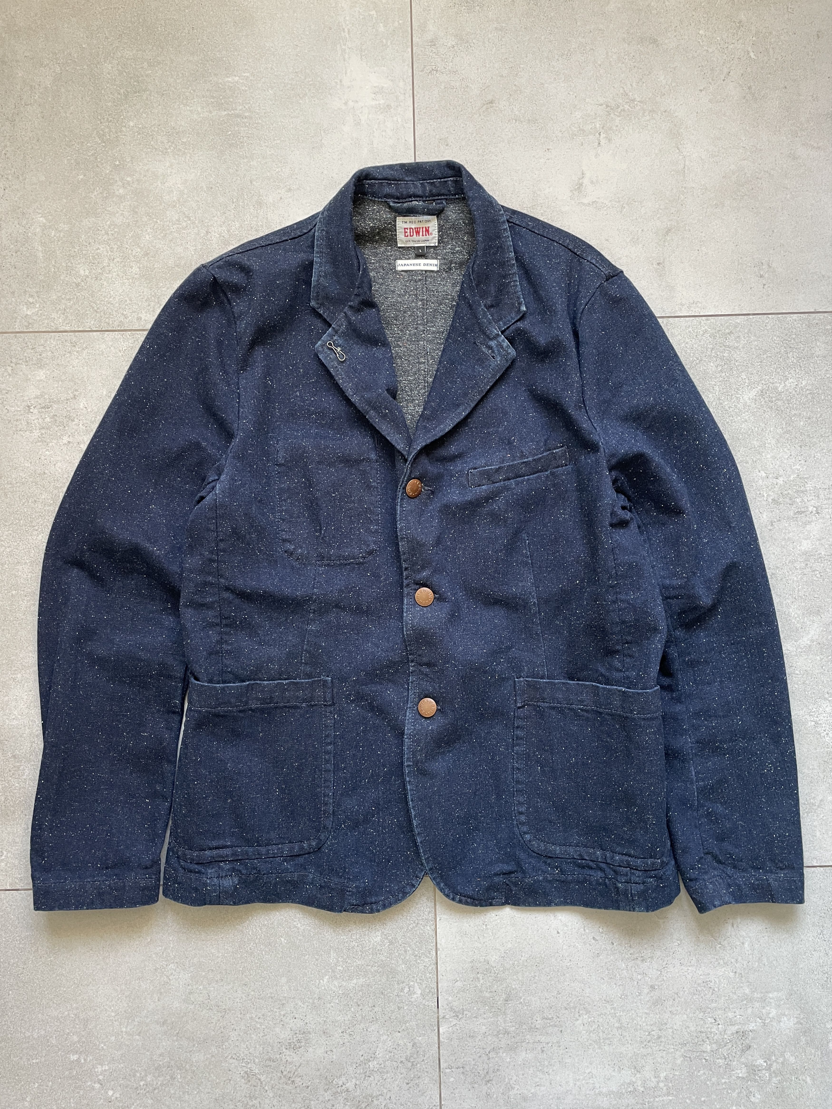 Edwin EDWIN REDFORD TOKYO JAPANEESE AMERICANO DENIM BLAZER JACKET Size US L / EU 52-54 / 3 - 1 Thumbnail