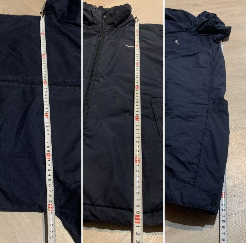 Nike × Vintage Vintage Nike Puffer Jacket Mini Swoosh Logo Y2K S M Blue Size US S / EU 44-46 / 1 - 18 Thumbnail