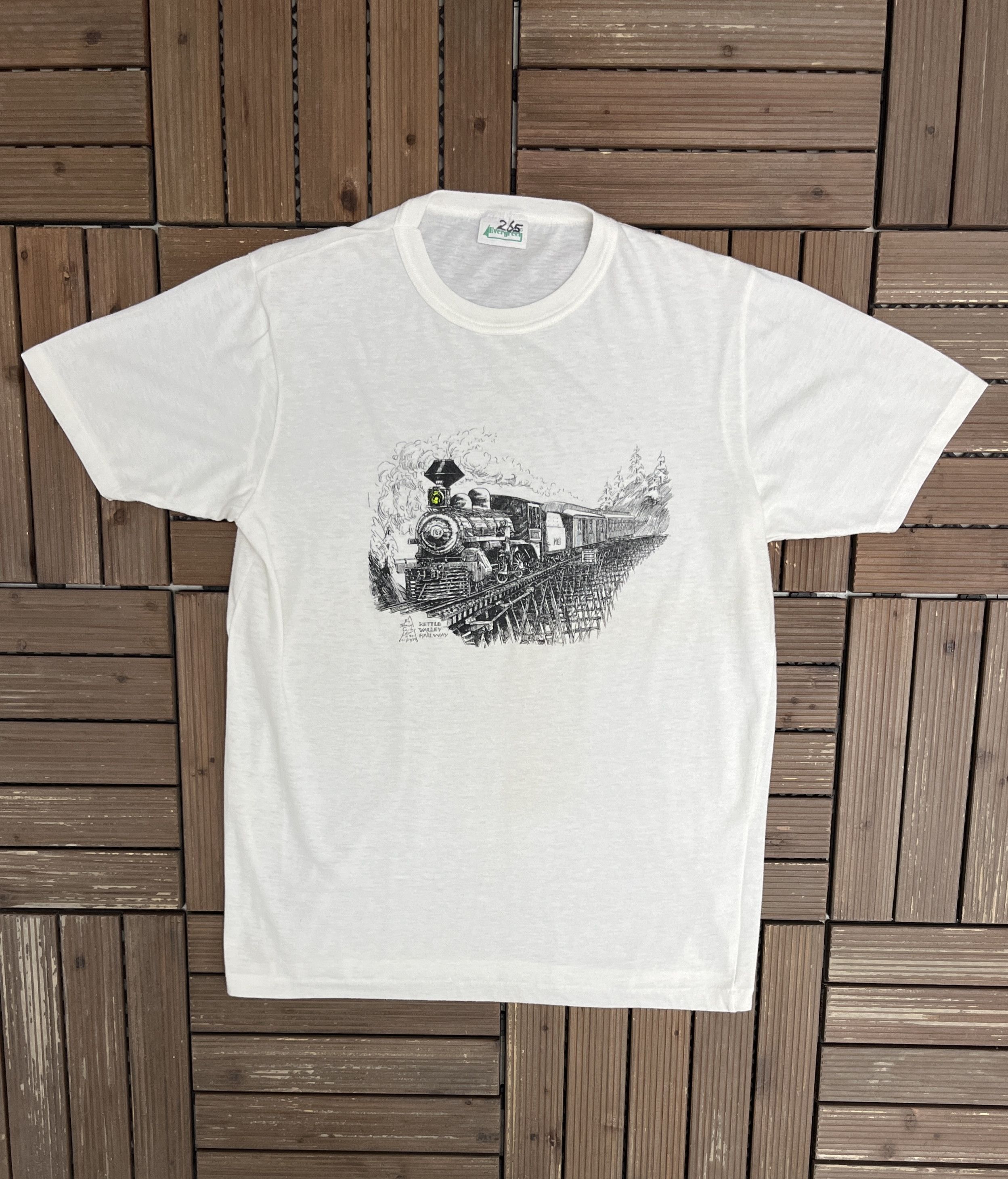 Vintage Kettle Valley Railway Vintage White T-Shirt Tee Size US L / EU 52-54 / 3 - 1 Thumbnail