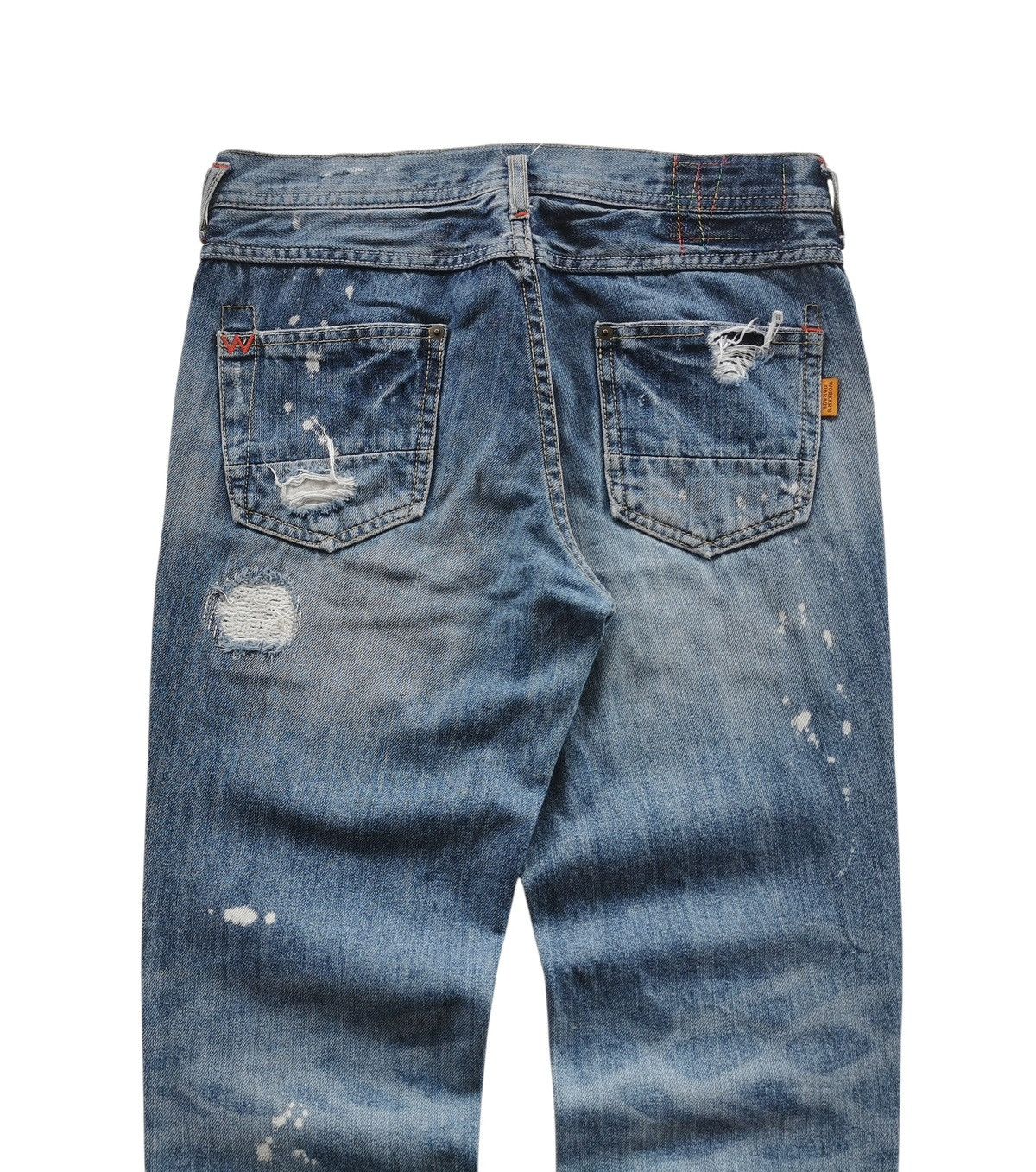 Kapital Ripped Distressed Worker’s Garage Jeans Size 29" - 3 Thumbnail