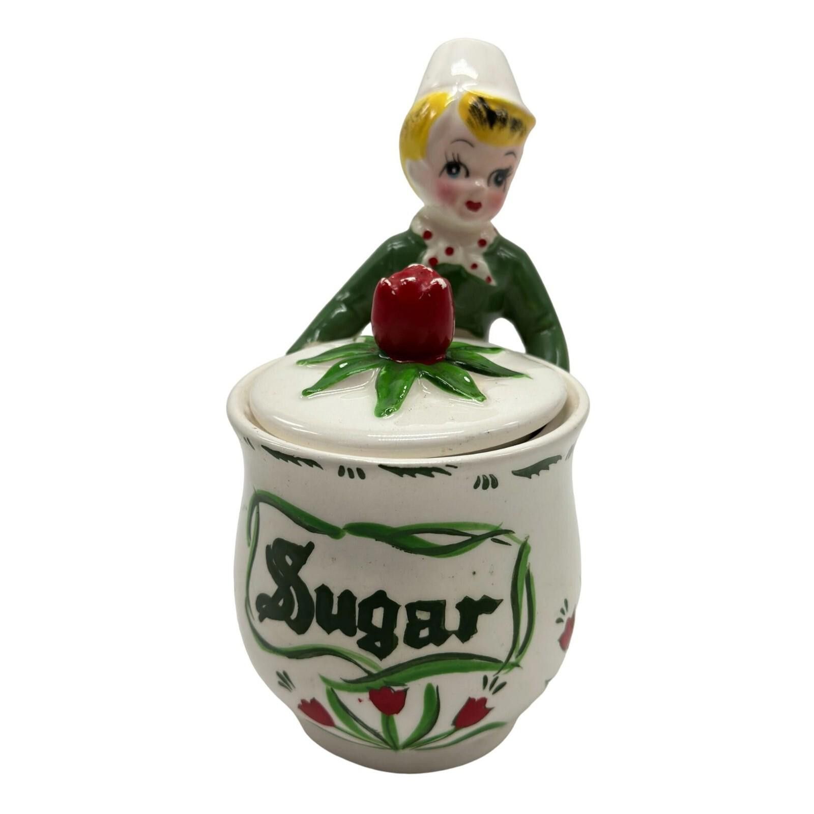 Yohan Serfaty Vintage Yona Shafford Tulip Tyme Dutch Boy Sugar Jar Size ONE SIZE - 1 Thumbnail