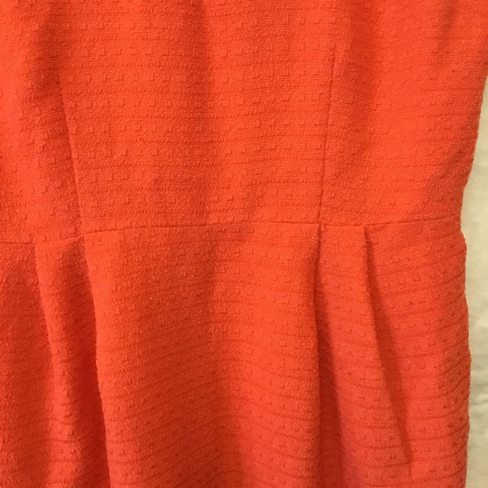 Ann Taylor Ann Taylor Orange Sleeveless Sheath Dress Size S / US 4 / IT 40 - 3 Thumbnail