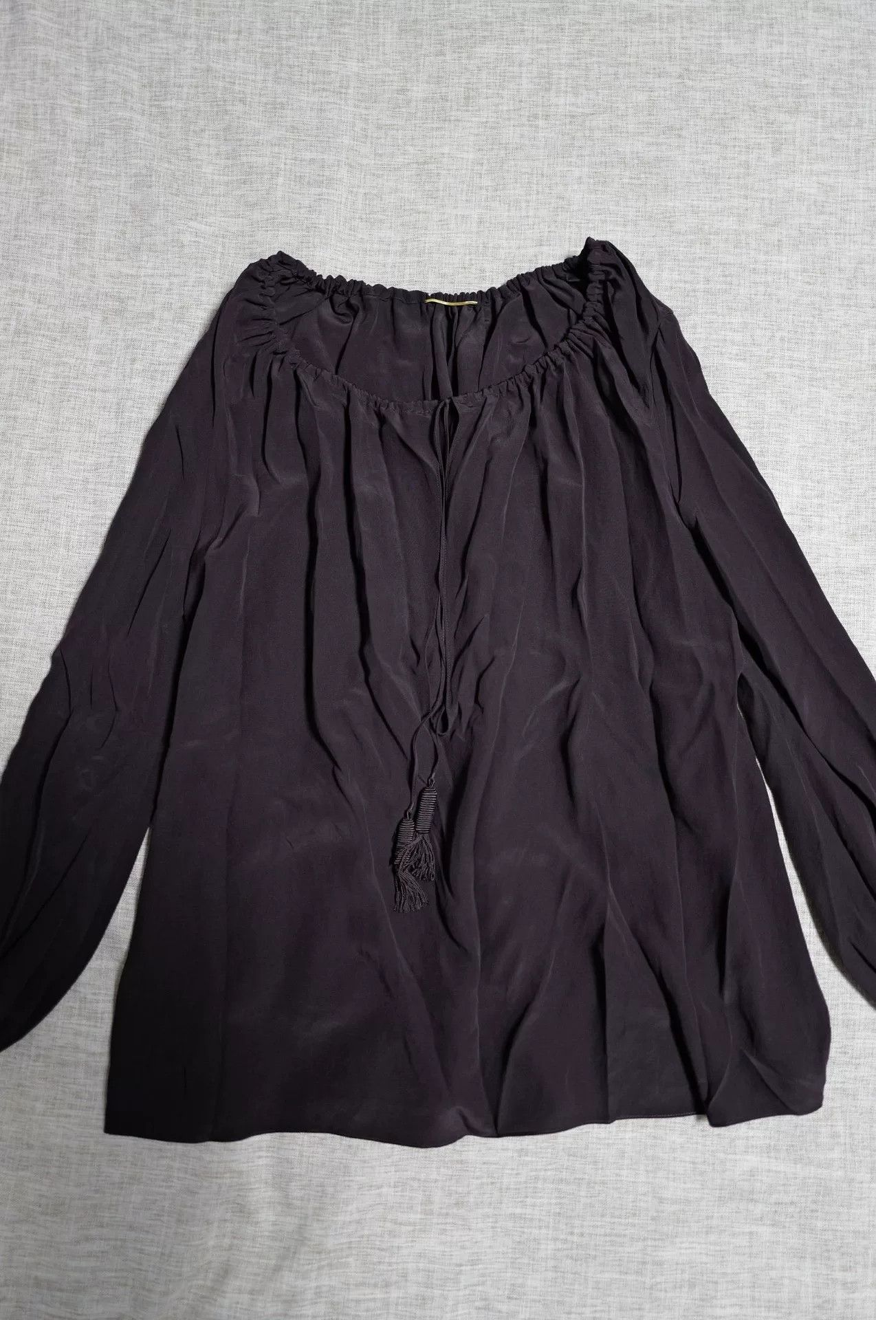 Saint Laurent Paris Saint Laurent Bohemian Silk Blouse with Fringes Size XS / US 0-2 / IT 36-38 - 1 Thumbnail