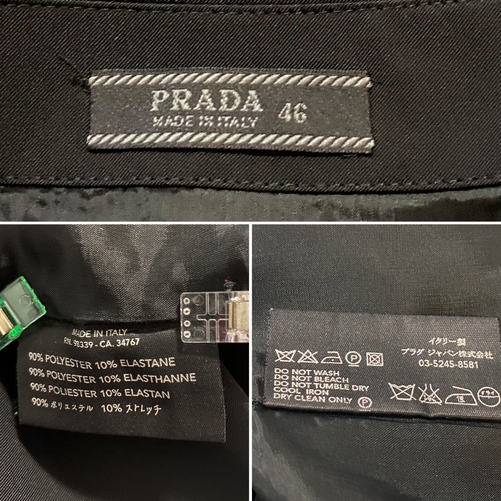 Prada Prada Archival 90s Tech Stretch Pencil Skirt IT46 Size 32" / US 10 / IT 46 - 3 Thumbnail