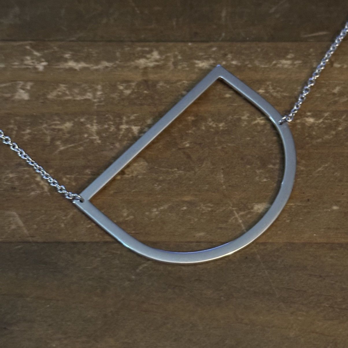 Other Cai silver tone sideway initial letter D necklace Size ONE SIZE - 4 Thumbnail
