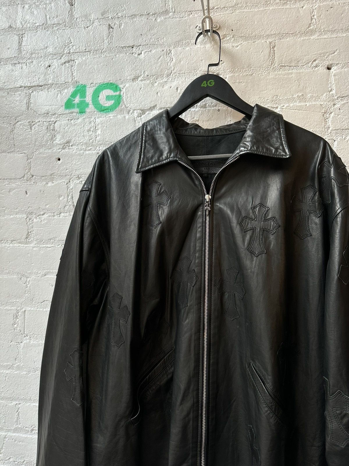 Chrome Hearts CHROME HEARTS FLOODED CROSS LEATHER JACKET L/XL Size US L / EU 52-54 / 3 - 2 Thumbnail