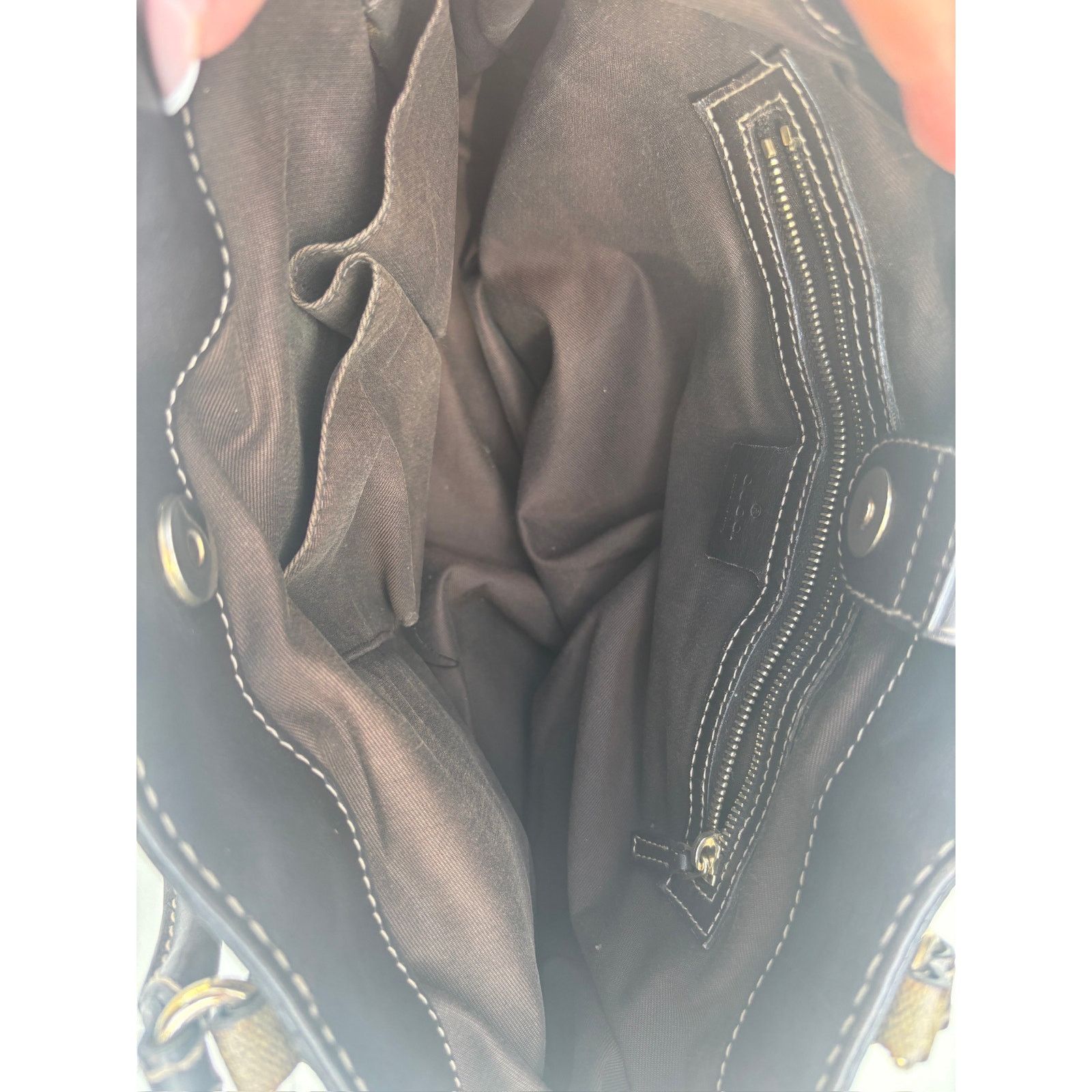 Gucci Gucci GG Brown Monogram Crystal Mix Handle Bag Size ONE SIZE - 8 Thumbnail