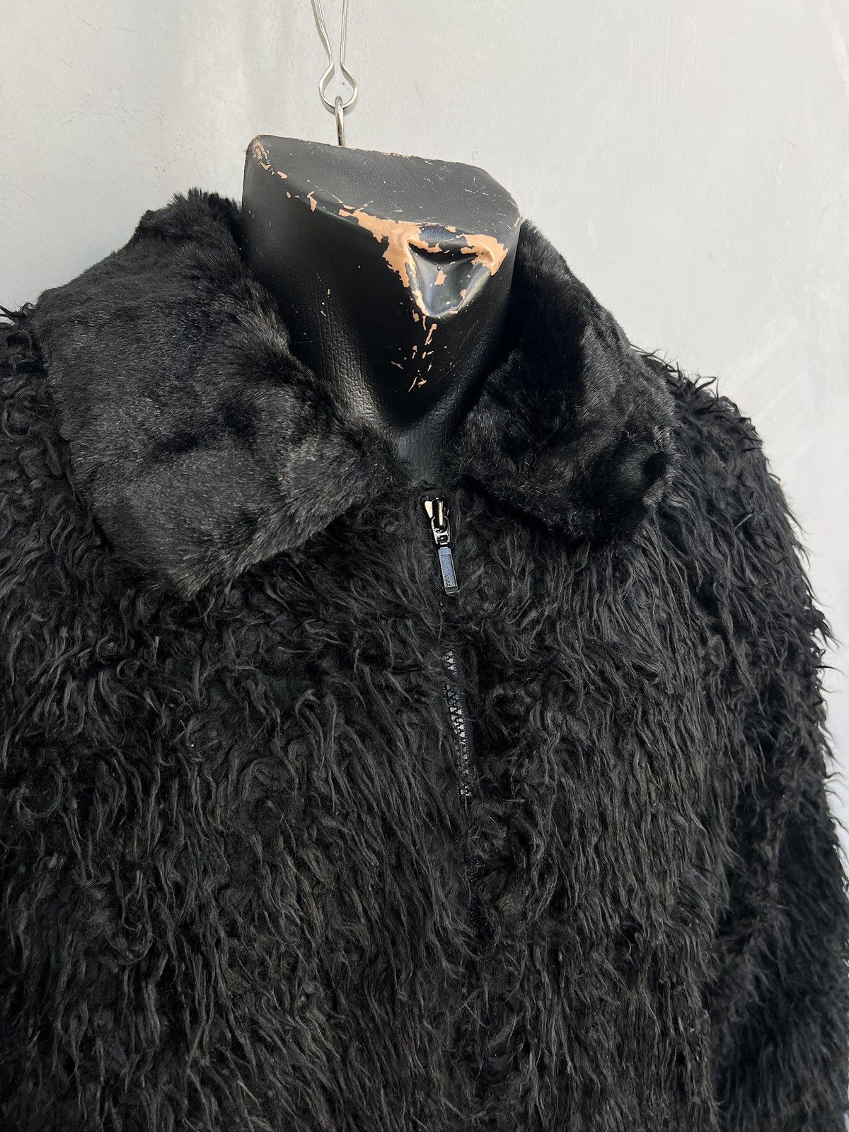 PPFM Faux fur fuzzy black cropped jacket archive 2000s hype Size US M / EU 48-50 / 2 - 3 Thumbnail