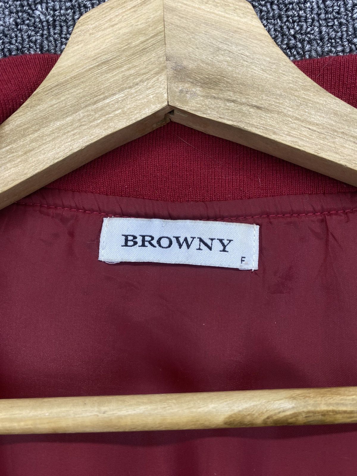 Japanese Brand Vintage Browny U.S Air Force Military Red Bomber Jacket Size M / US 6-8 / IT 42-44 - 7 Thumbnail