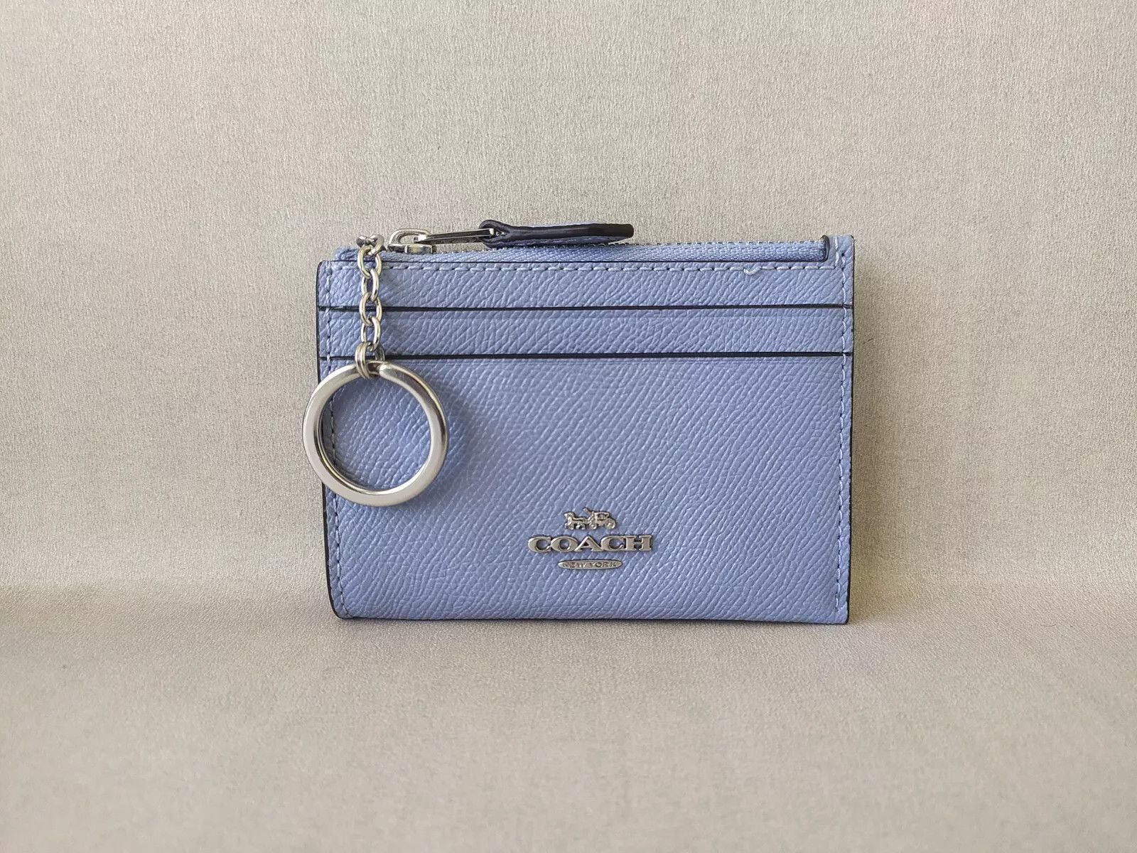 Coach Coach Mini Skinny ID zip CardCase cross grain leather T 9135 Size ONE SIZE - 1 Thumbnail