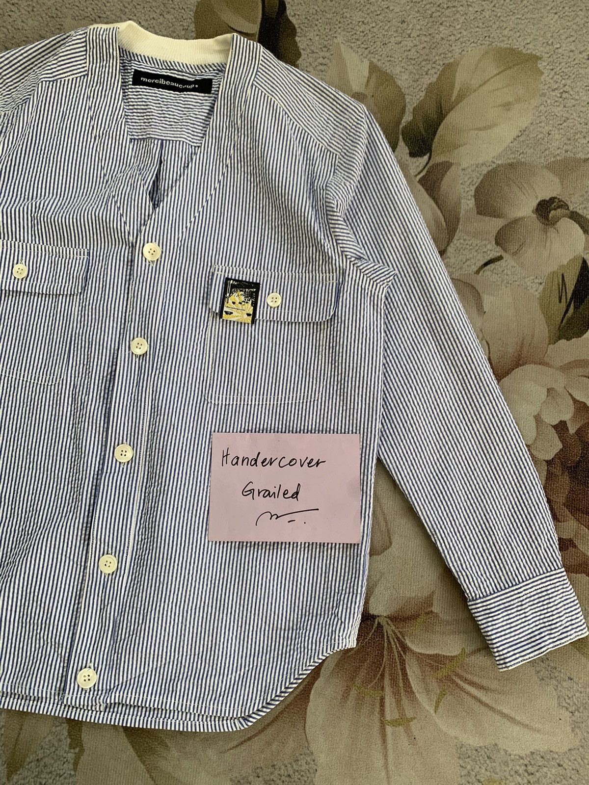 Mercibeaucoup Thin Buttons Stripes Jacket