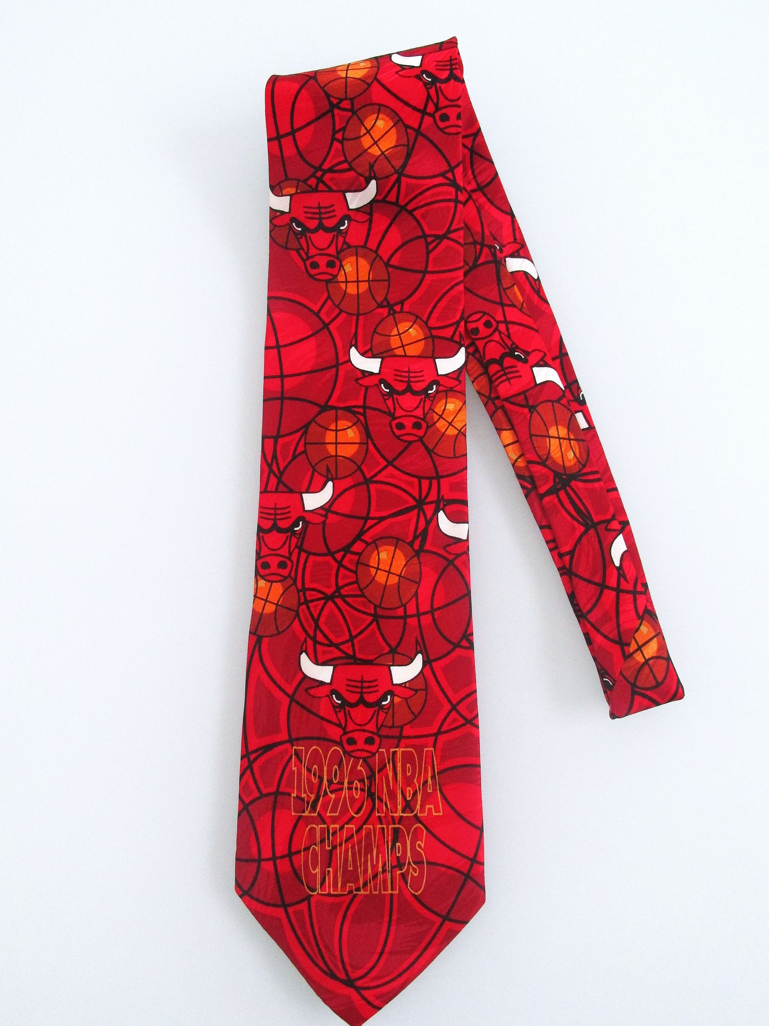 Other Chicago Bull 1996 Championship Commemorative Men's Silk Tie Size ONE SIZE - 1 Thumbnail