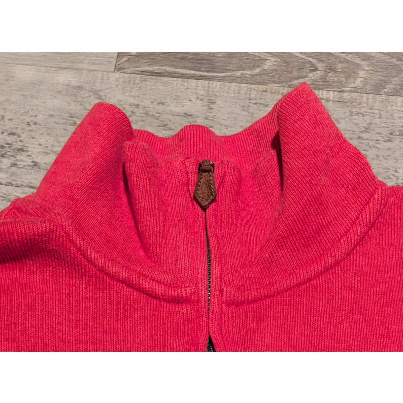 Polo Ralph Lauren Polo Ralph Lauren Sweater Adult M Red Quarter Zip Cotton Logo Embroidered Long Sleeve Mens Size US M / EU 48-50 / 2 - 6 Thumbnail