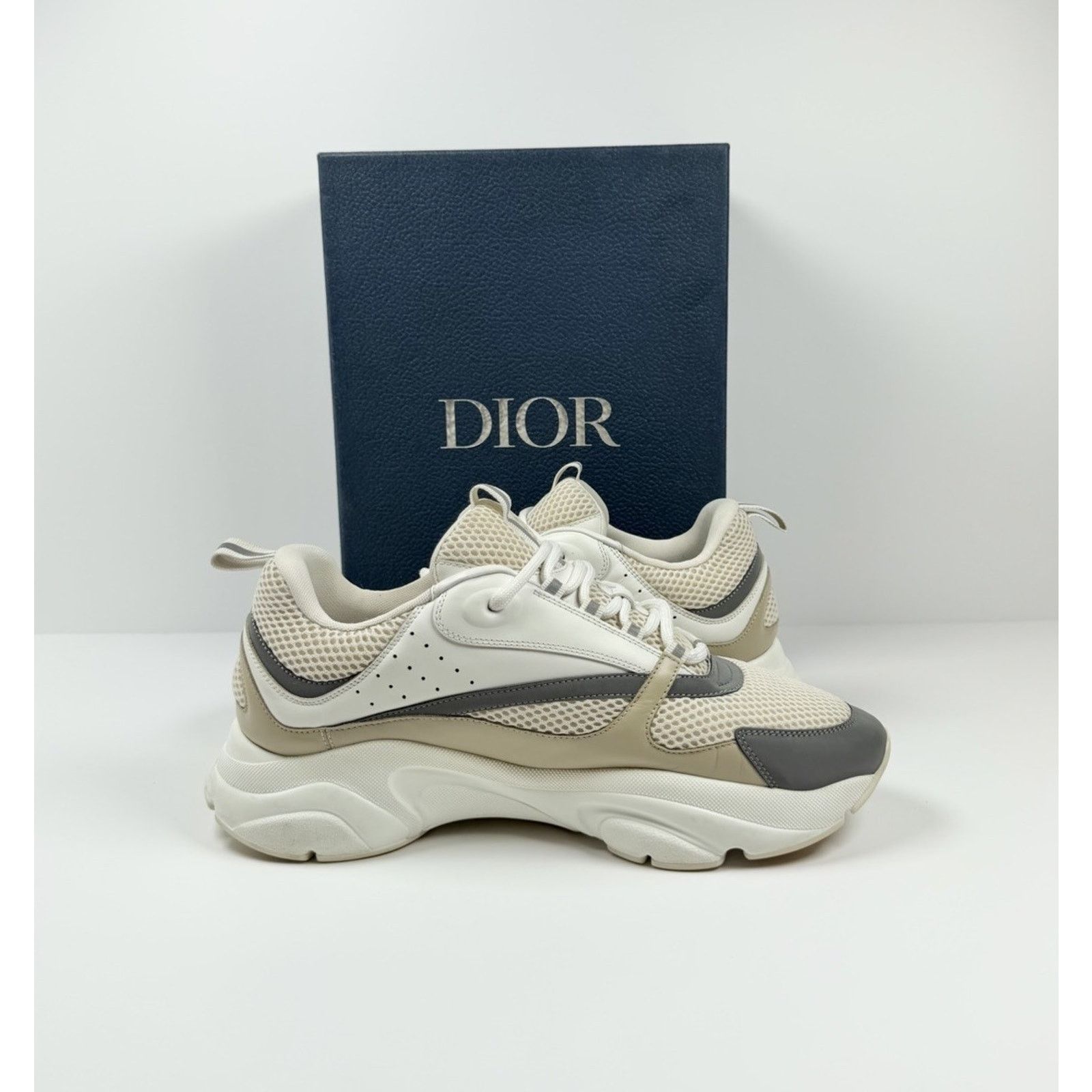 Dior Size 46EU/13US- Dior B22 Cream Beige White Trainers Size US 13 / EU 46 - 5 Thumbnail