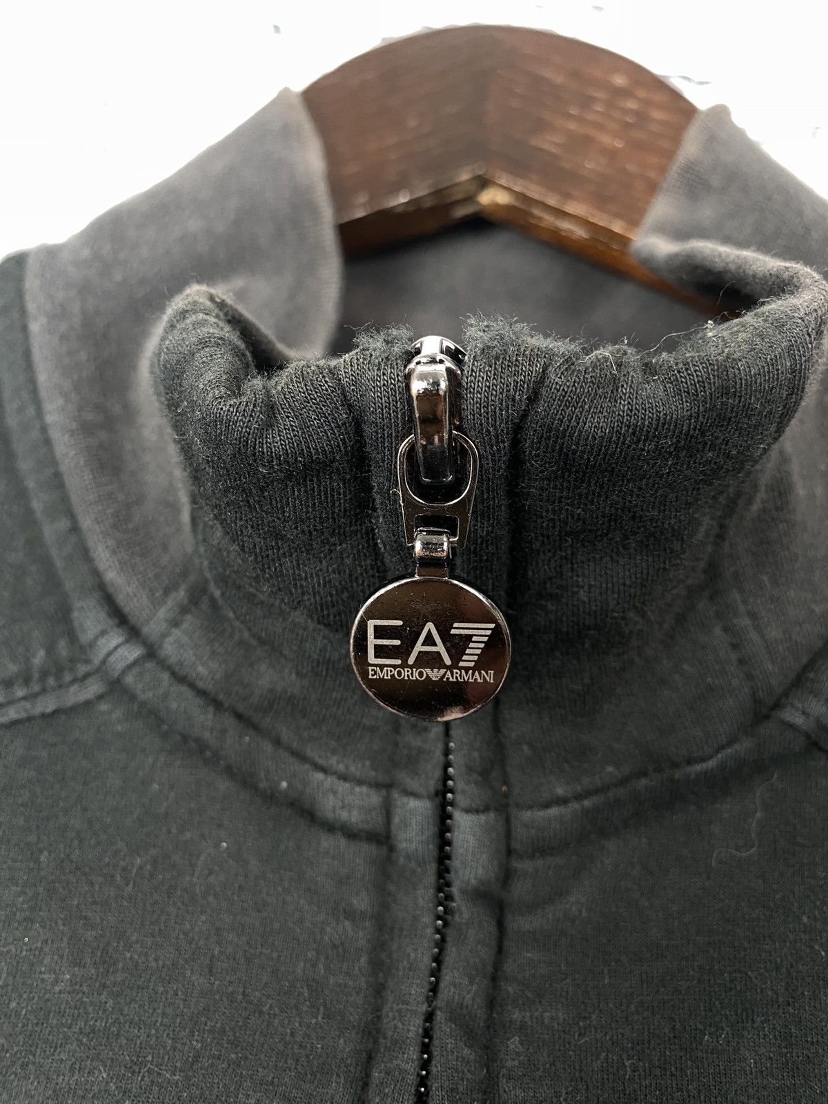 Emporio Armani Vintage Emporio Armani Zip Up Faded Sweatshirts Size US XS / EU 42 / 0 - 6 Thumbnail