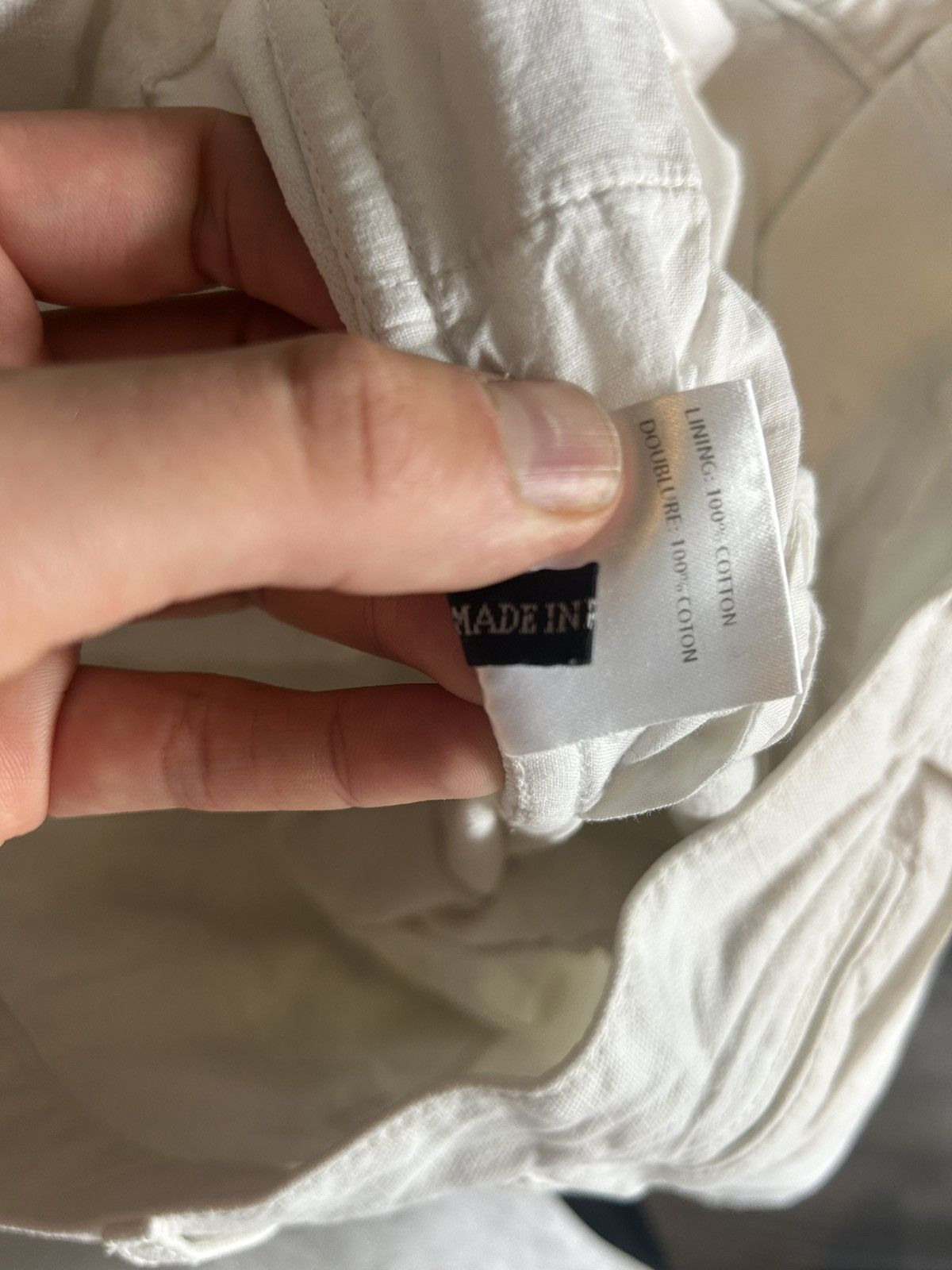 Haider Ackermann Haider Ackermann White Frayed Hem Pants Size 50 Size US 34 / EU 50 - 18 Thumbnail